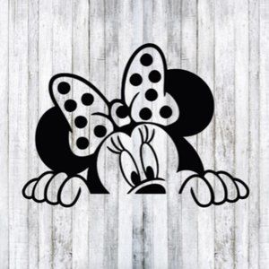Disney Minnie Mouse Peek A Boo Decal Sticker